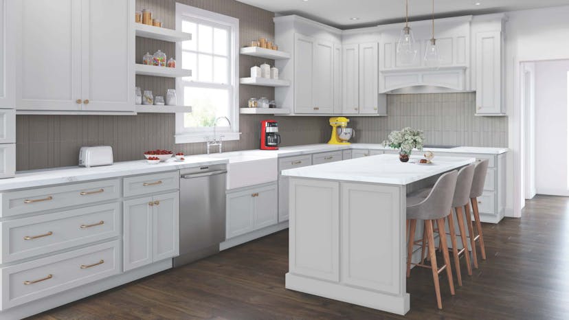 Metro Frost Quest Series - White Shaker Cabinets | Fabuwood Cabinetry