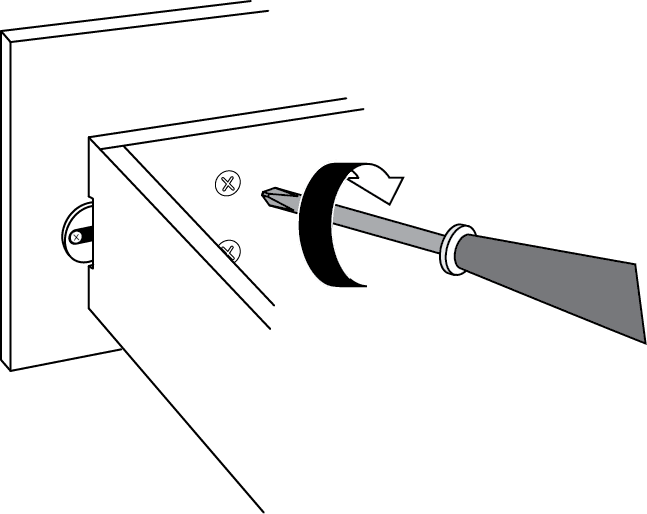 Re-insert screws